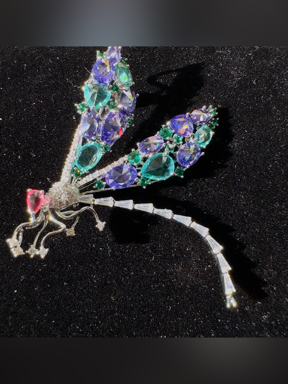 Crystal Dragonfly Brooch - Women Jewelry